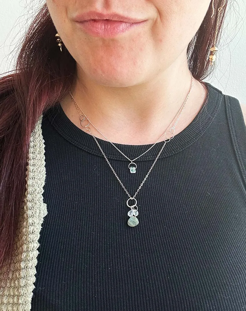 Opaque Aquamarine Necklace