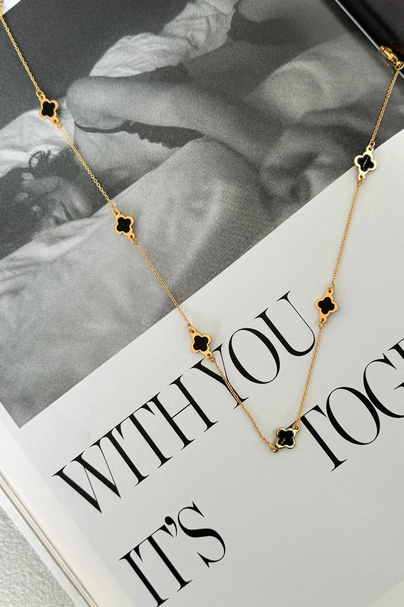 Oriana Necklace - Gold / Black