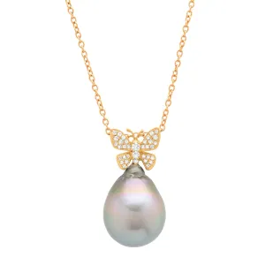 Pearl Butterfly Necklace