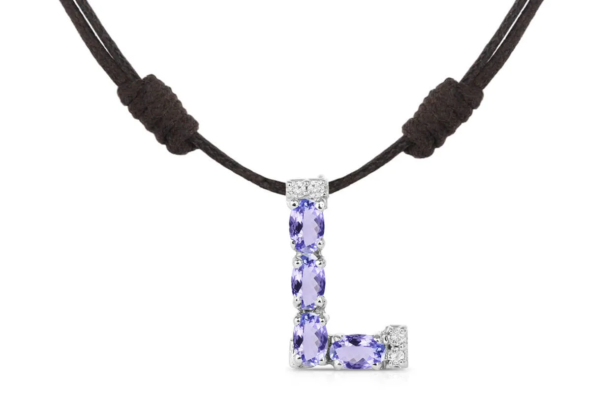 Pendant Letter L Initial 18 kt Gold