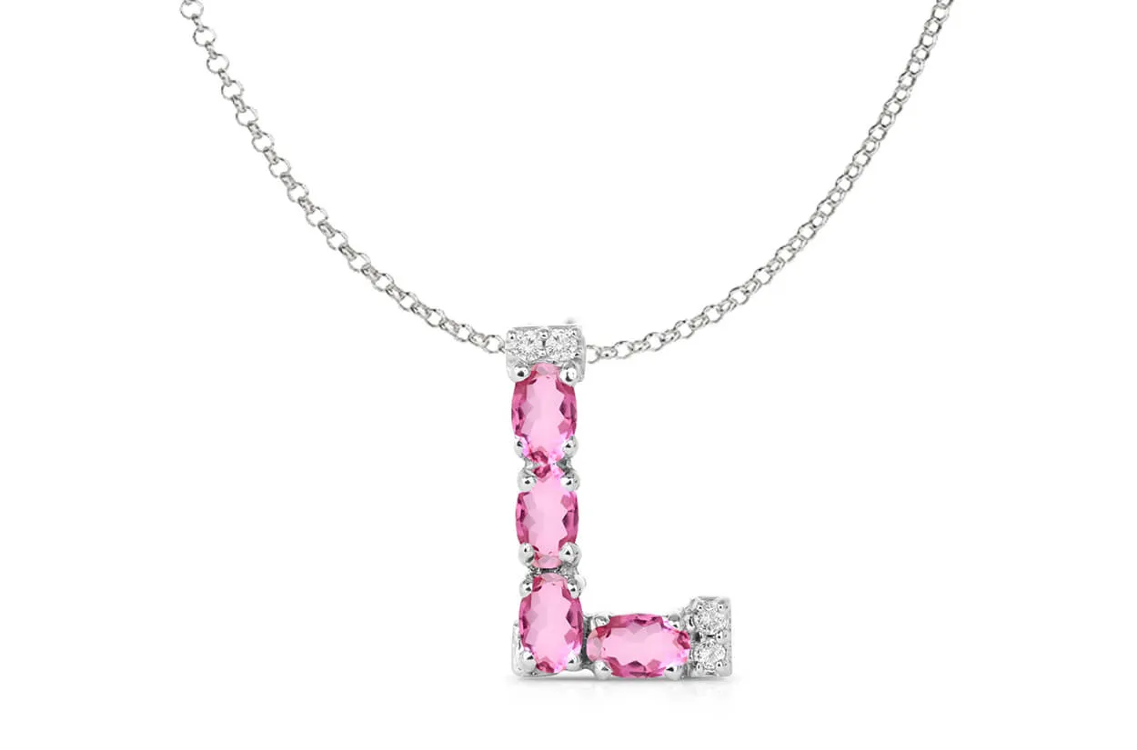 Pendant Letter L Initial 18 kt Gold
