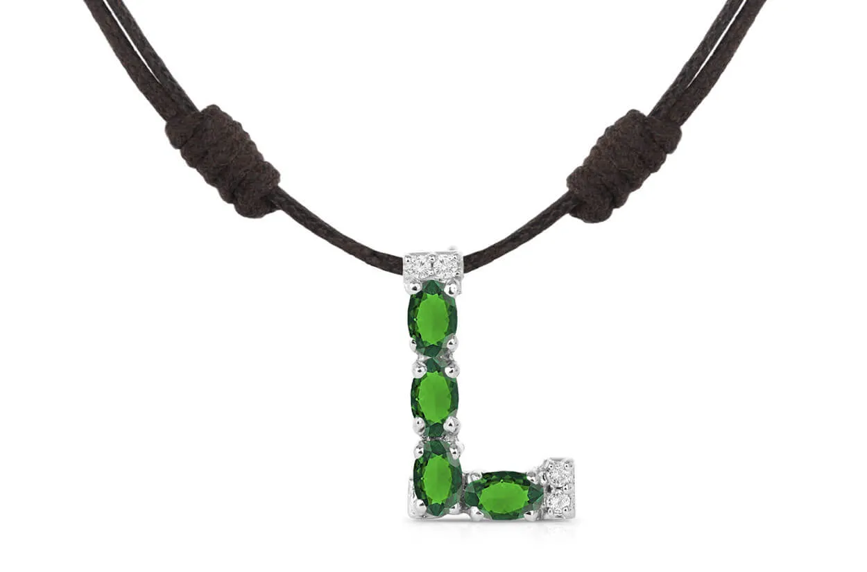 Pendant Letter L Initial 18 kt Gold