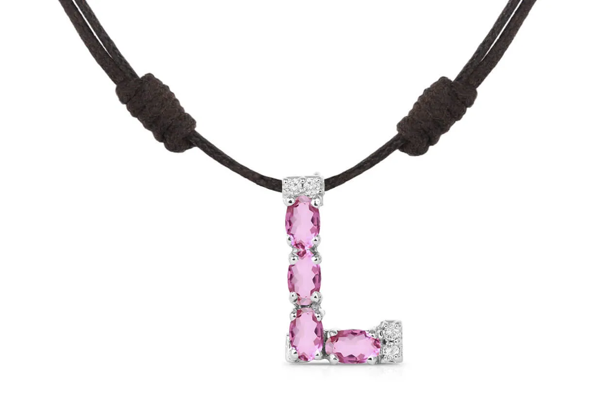 Pendant Letter L Initial 18 kt Gold