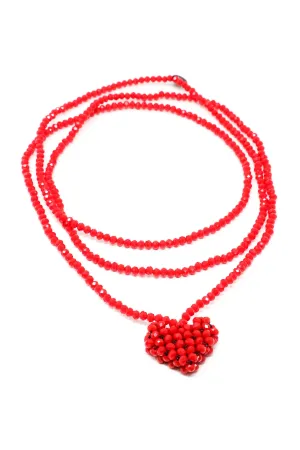 PLUSLAVIE PLÜ Across Extra Long Heart Necklace