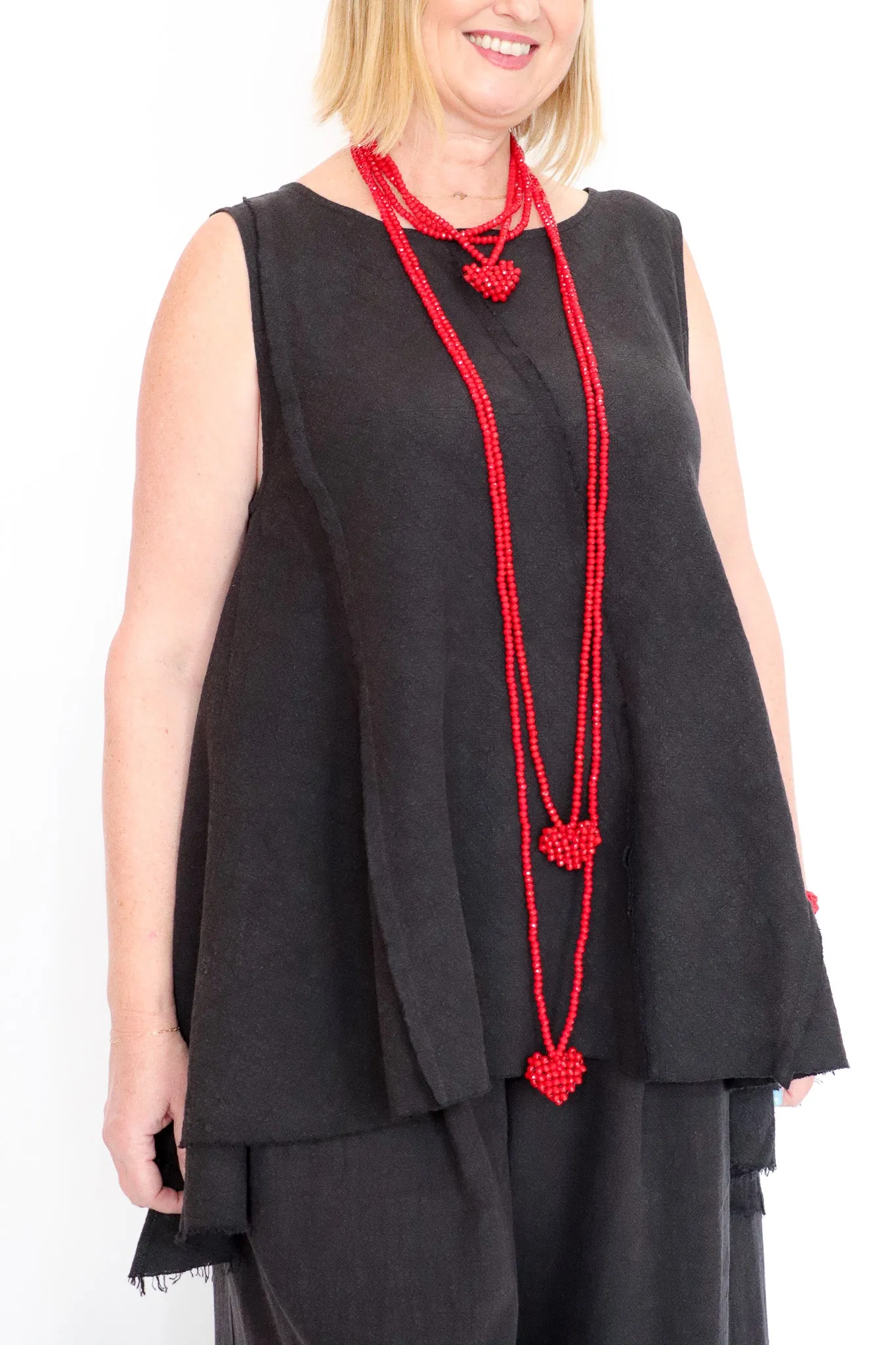 PLUSLAVIE PLÜ Across Extra Long Heart Necklace