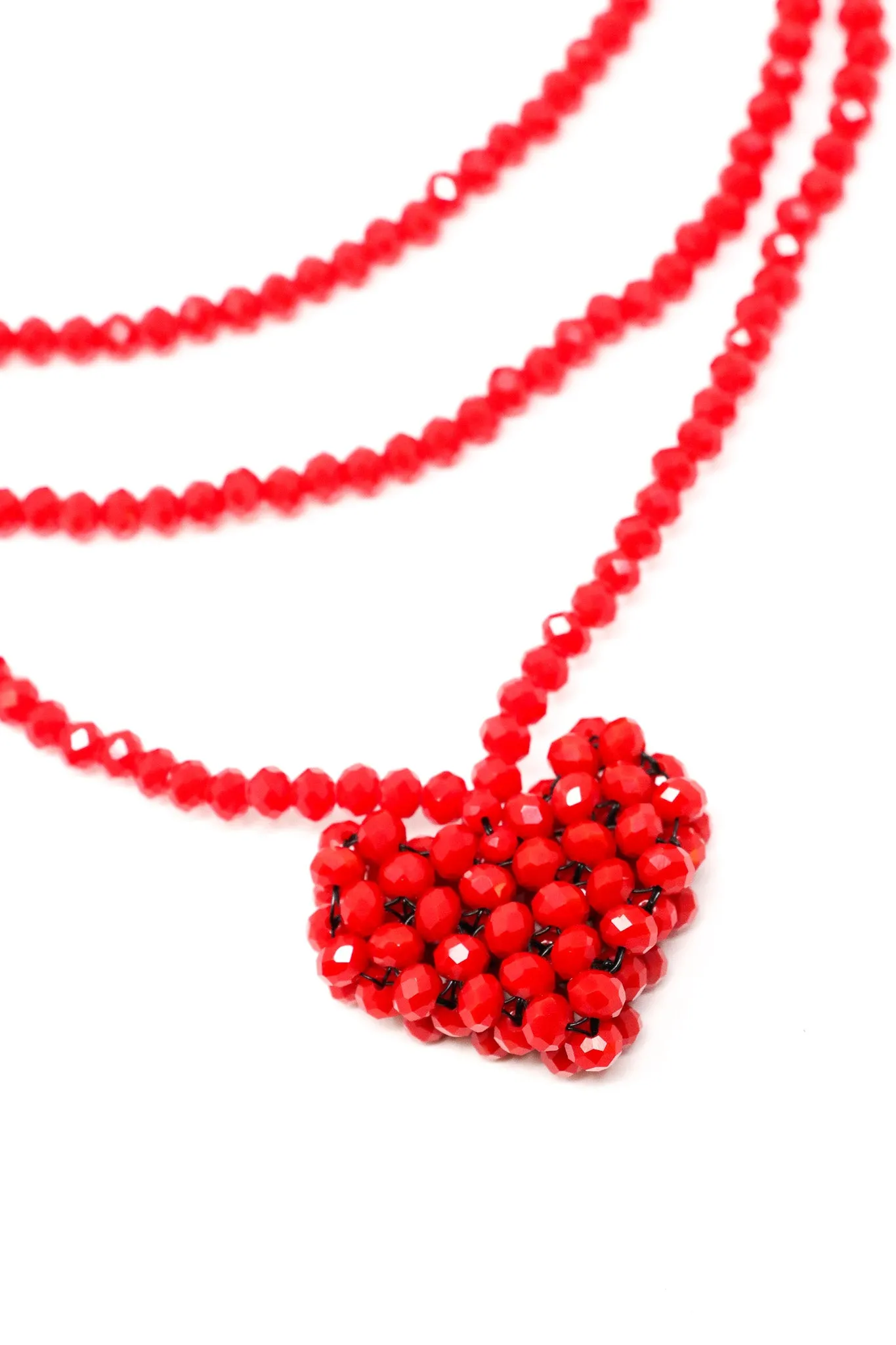 PLUSLAVIE PLÜ Across Extra Long Heart Necklace