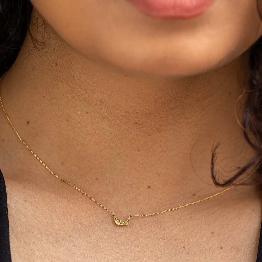 raw gold necklace