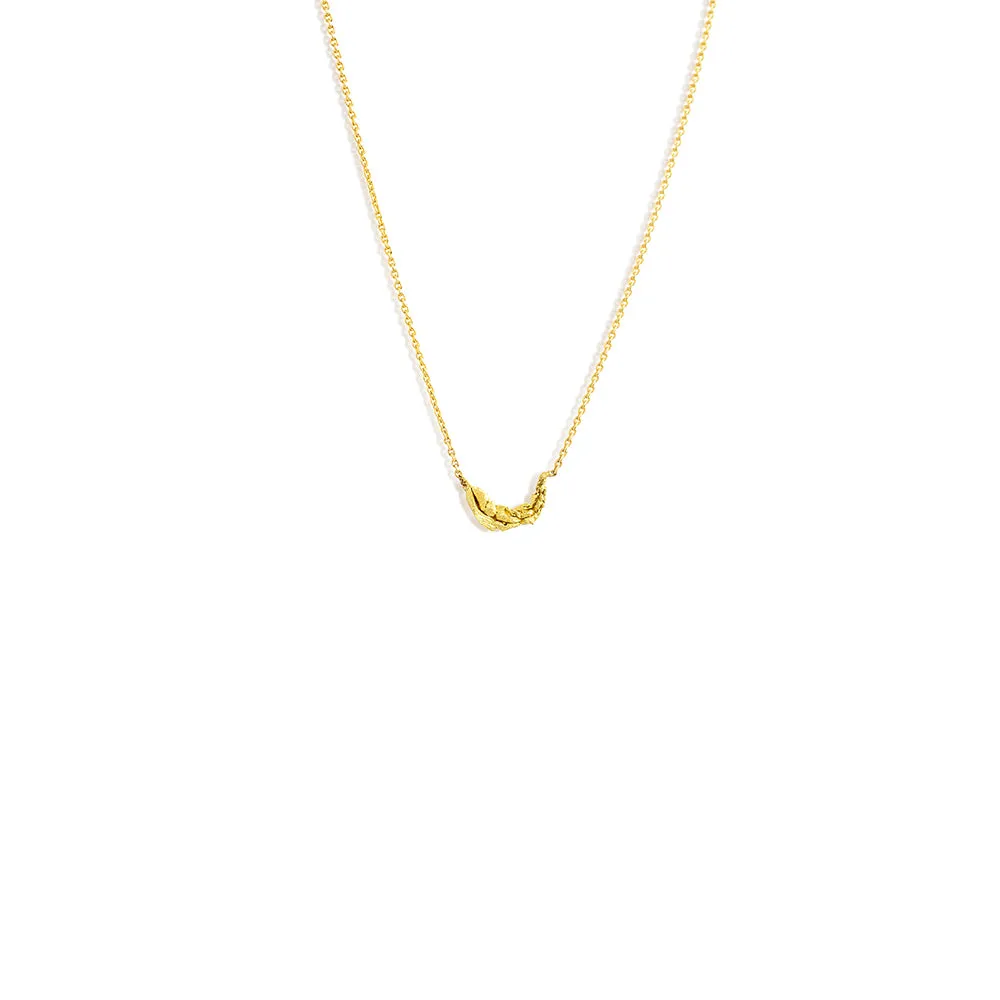 raw gold necklace