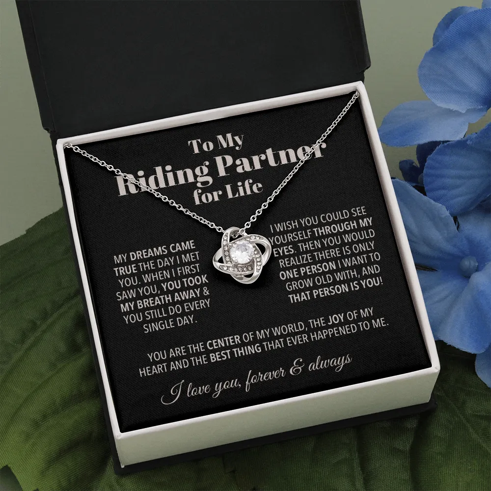 Riding Partner Forever Love Valentine's Necklace