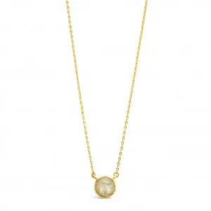 Round Delicate Dune Necklace - Gold