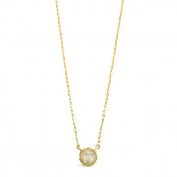 Round Delicate Dune Necklace - Gold