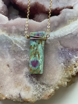 Ruby In Fushite Necklace