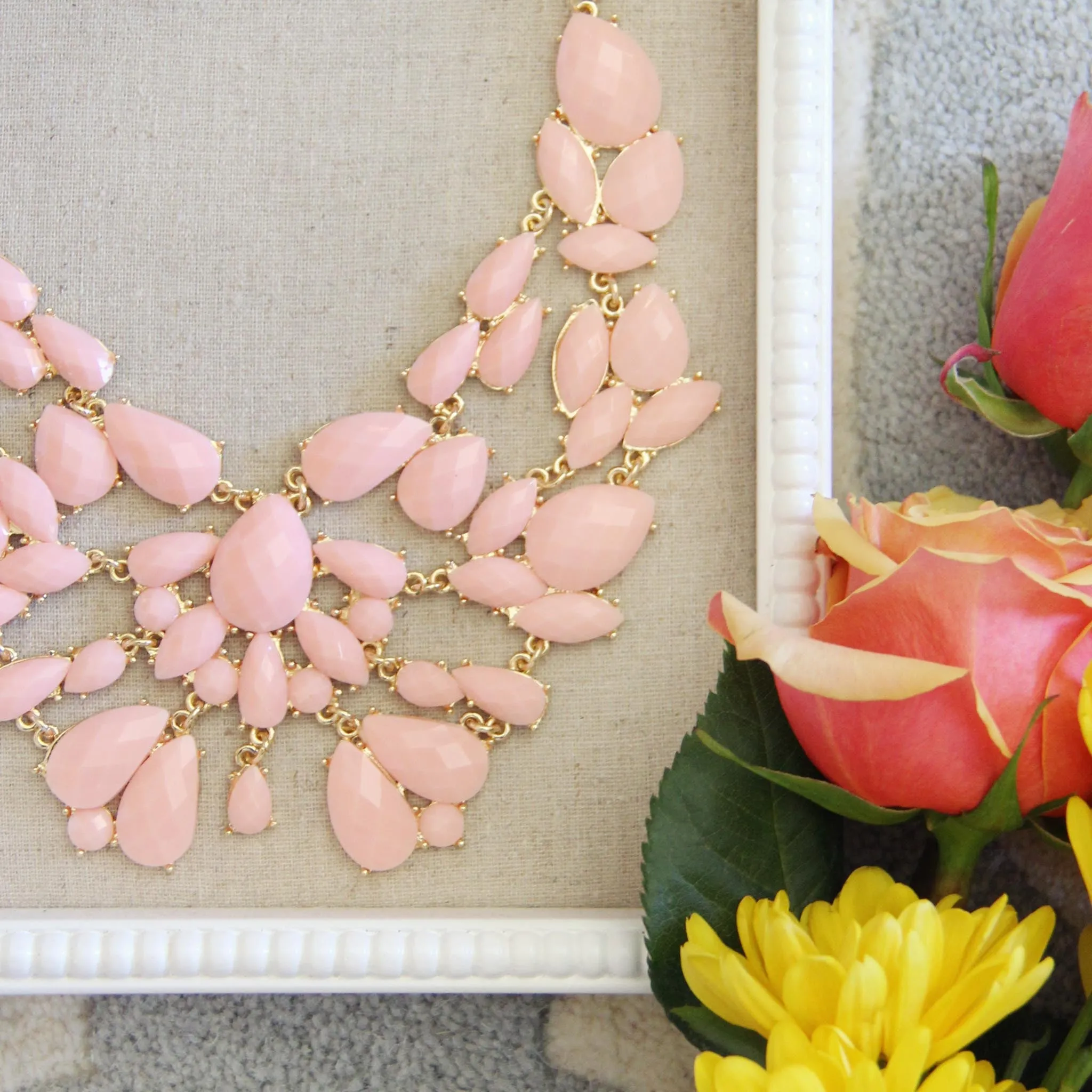 Sacred Stones Necklace in Pink