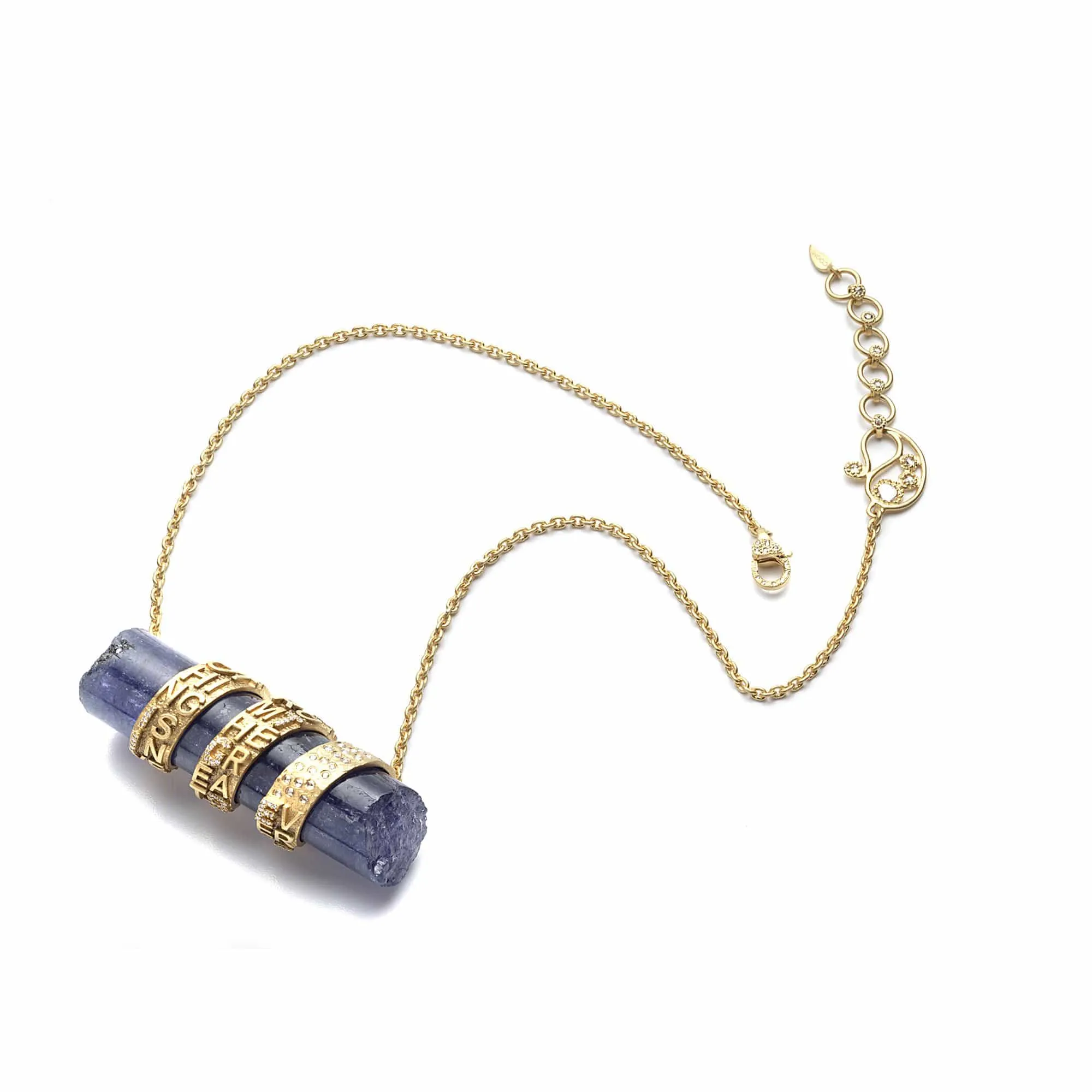 Sagrada Passion 20K Rough-Cut Tanzanite Necklace