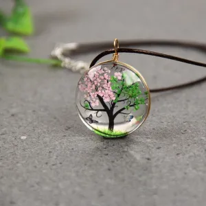 Sakura Tree of Life Necklace