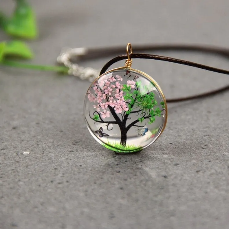 Sakura Tree of Life Necklace