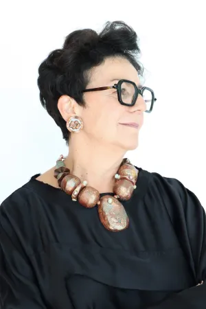 Sally Bass Epoxy Bead Necklace