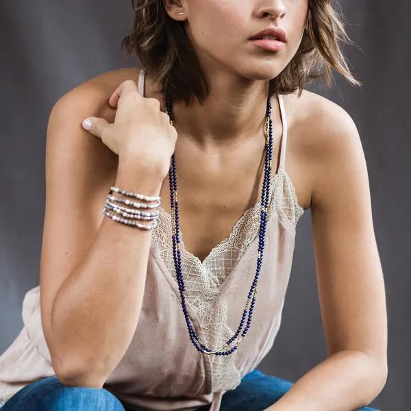 Scout Curated Wears Stone Wrap Bracelet/Necklace - Majestic Jasper