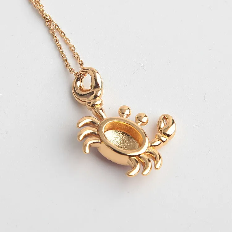 Shore Thing Pave Crab Necklace