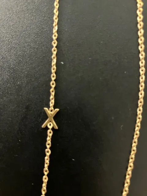 Sideways Initial Necklace