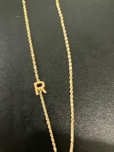 Sideways Initial Necklace