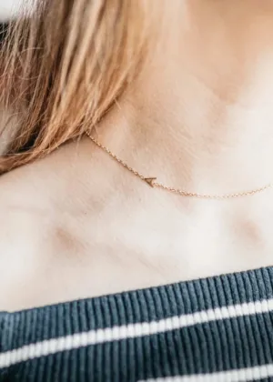 Sideways Initial Necklace