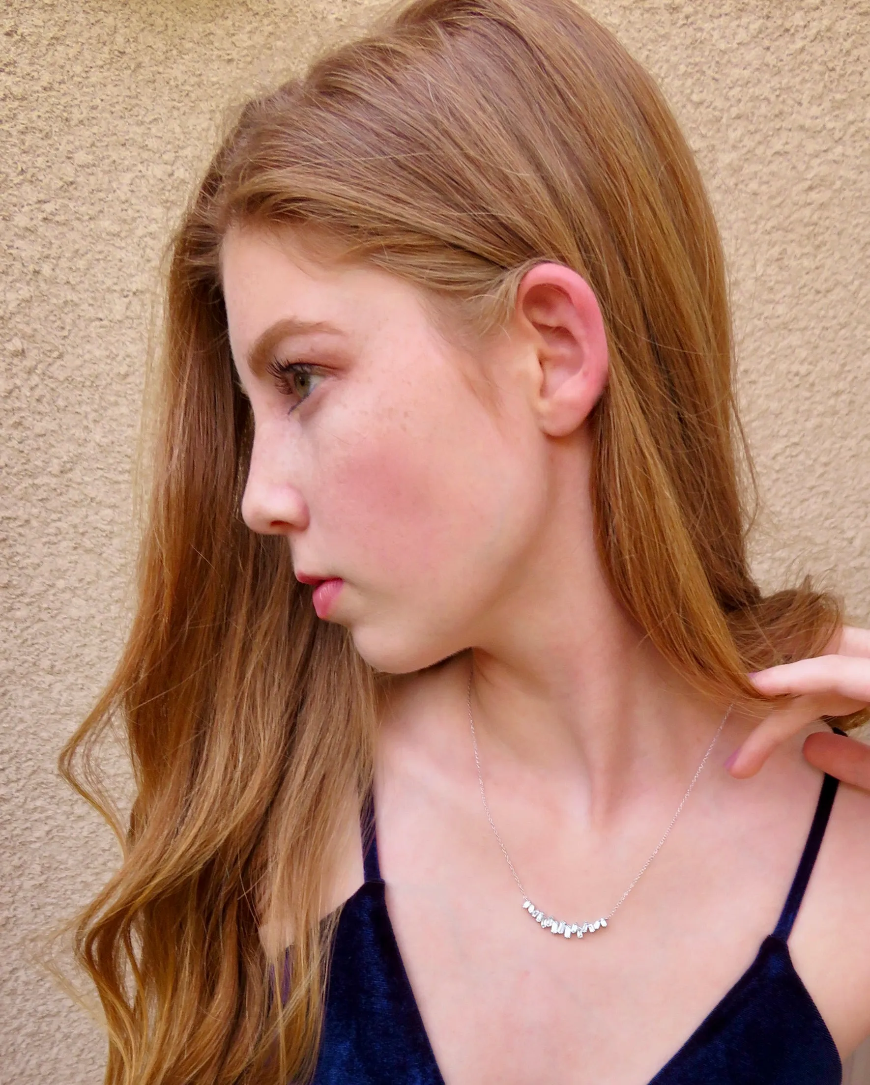 Signature Blue Topaz Smile Necklace 1