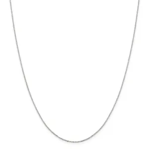 Silver D.C Polish 1.00-mm 8 sided Cable Chain
