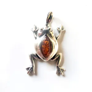 Silver Frog Pendant