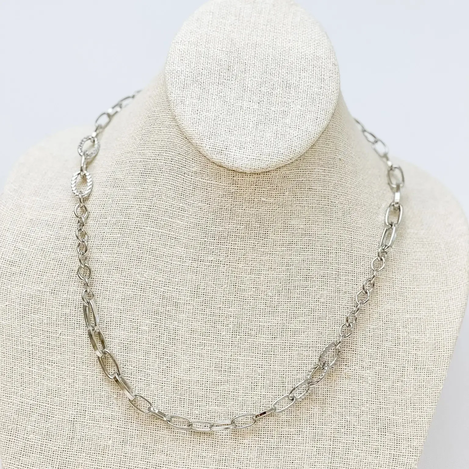 Silver Link Chain Necklace