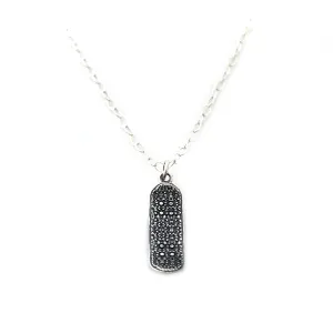 Skateboard Charm Sterling Silver Necklace
