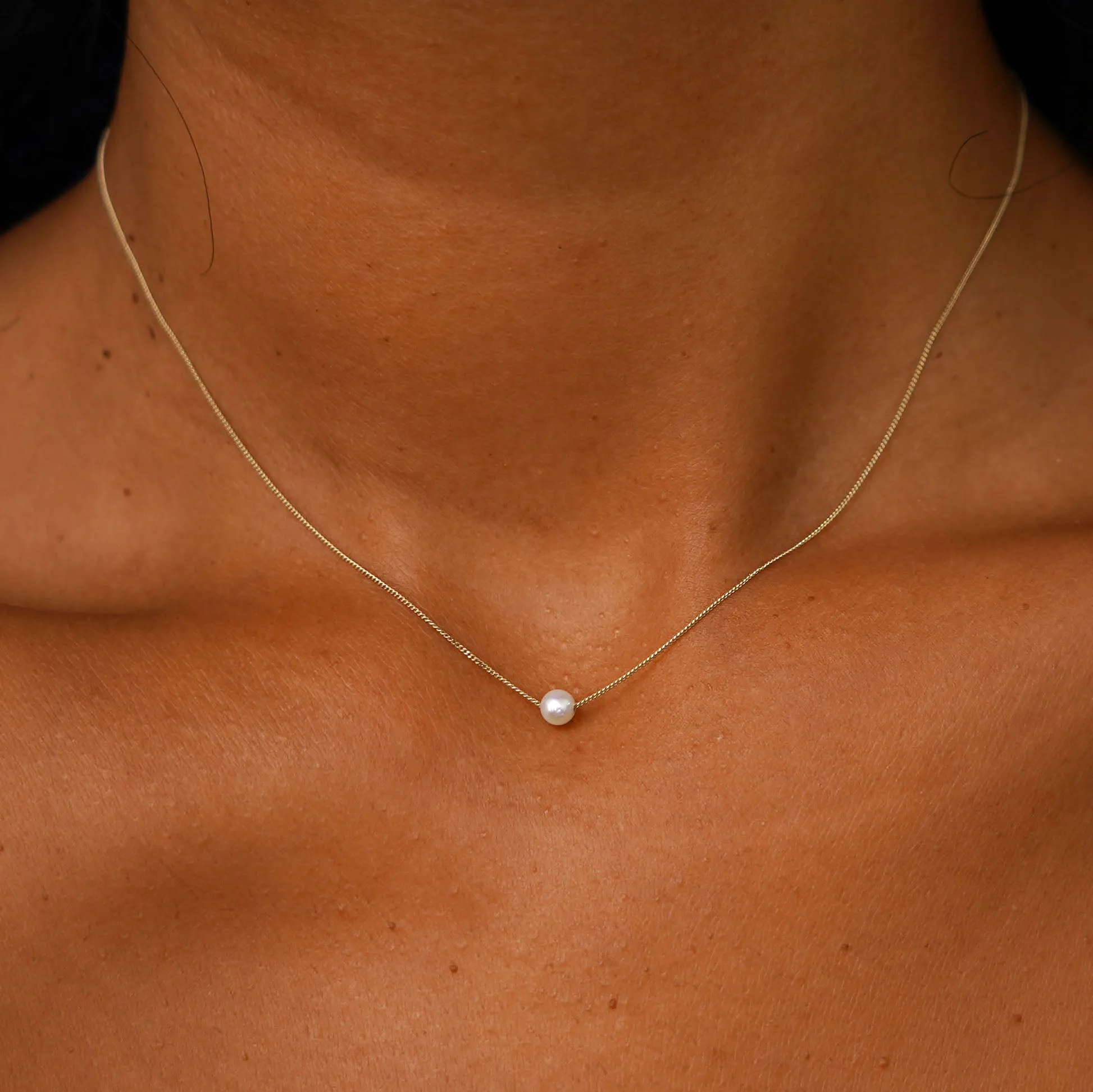 Small Pearl Slide Necklace