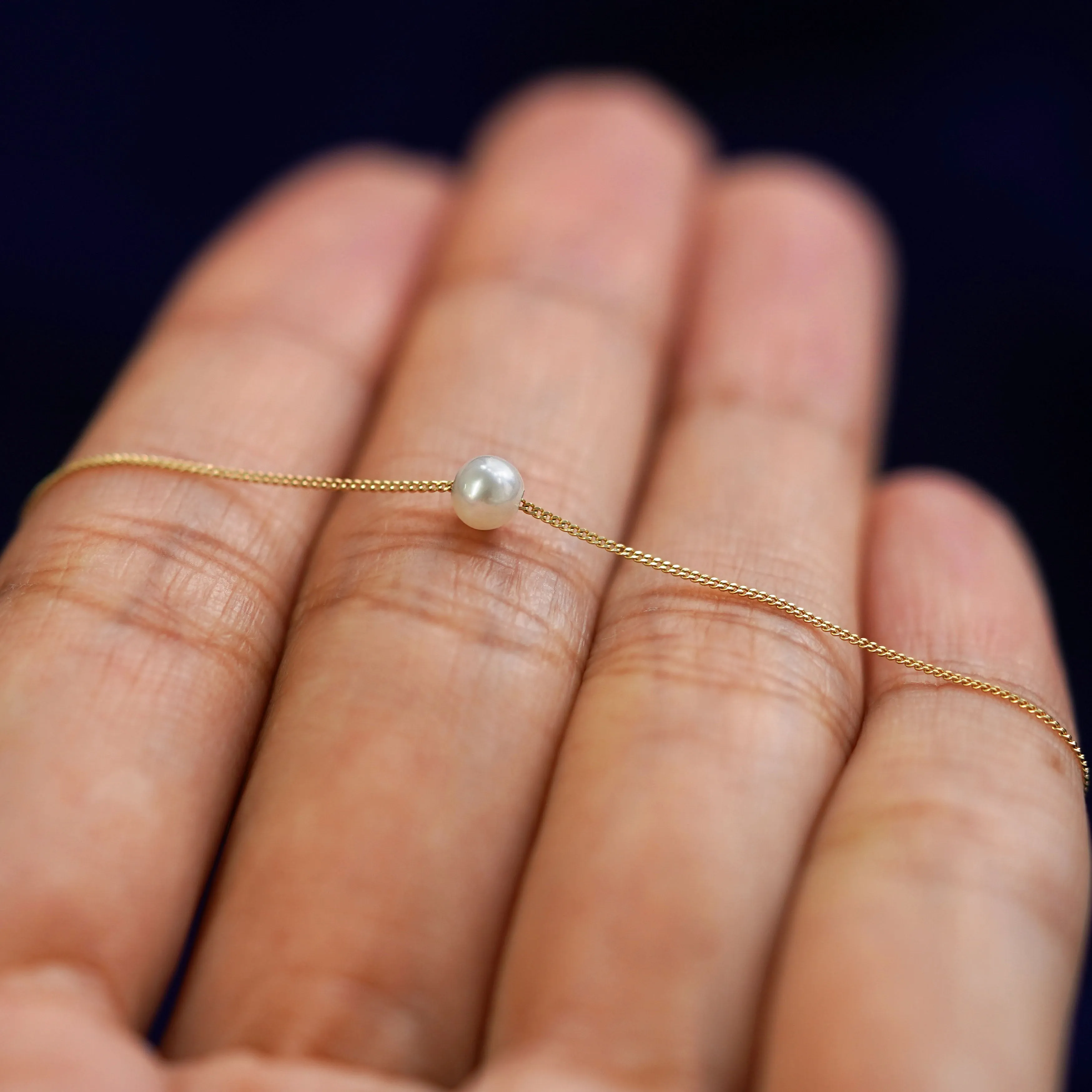 Small Pearl Slide Necklace