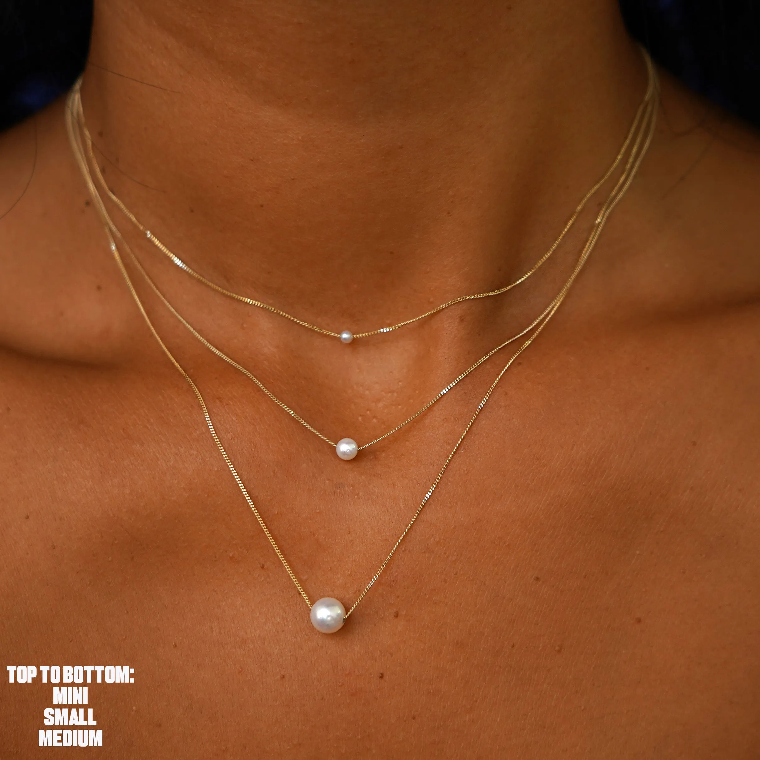 Small Pearl Slide Necklace