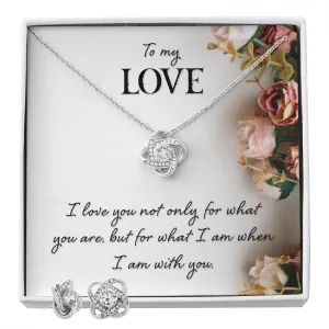 Soulmate Love Knot Jewelry Set-I love you not only