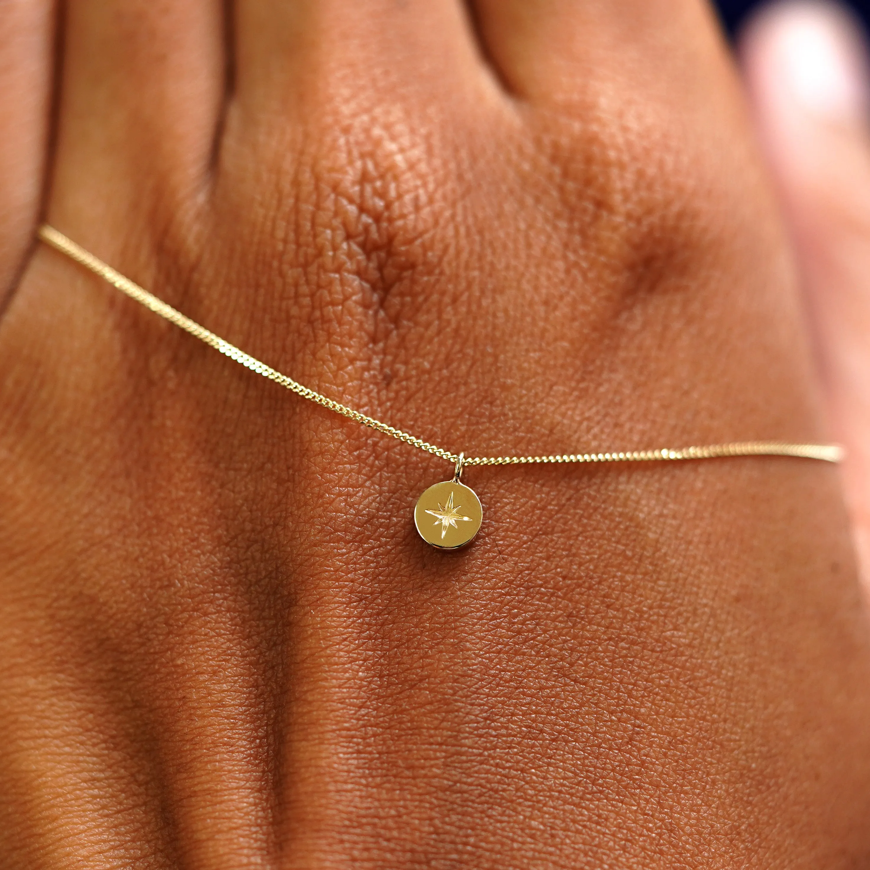 Star Disk Necklace