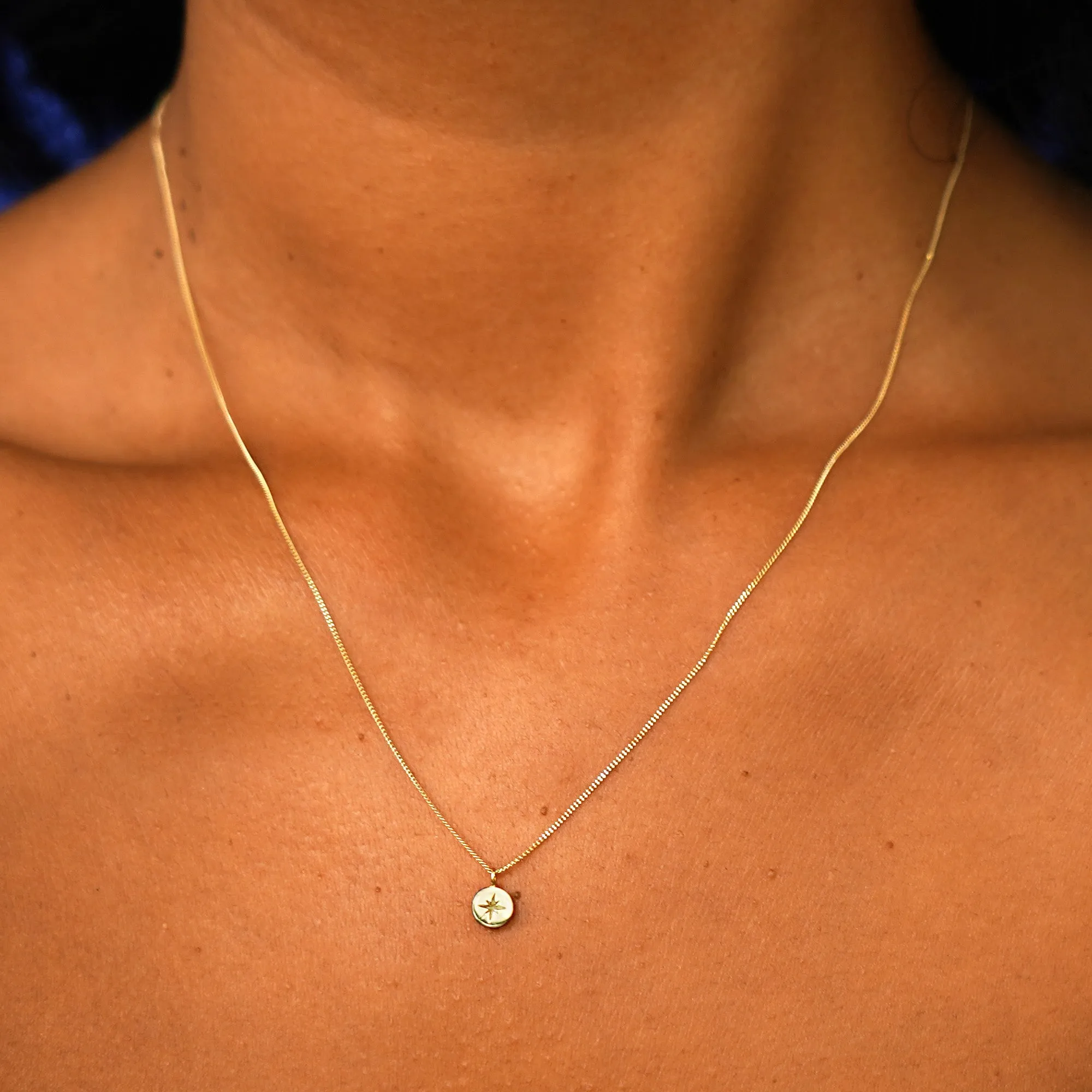 Star Disk Necklace