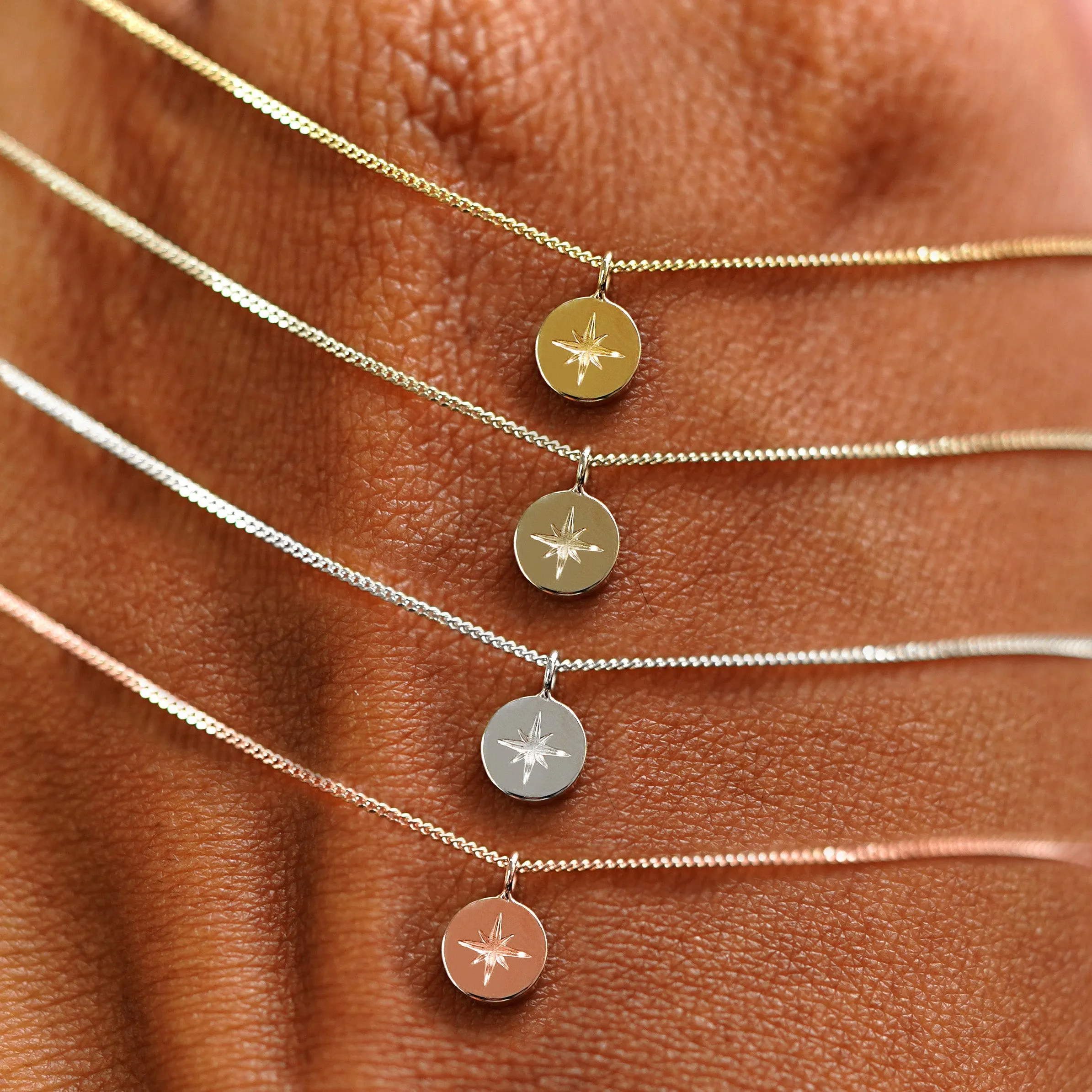 Star Disk Necklace