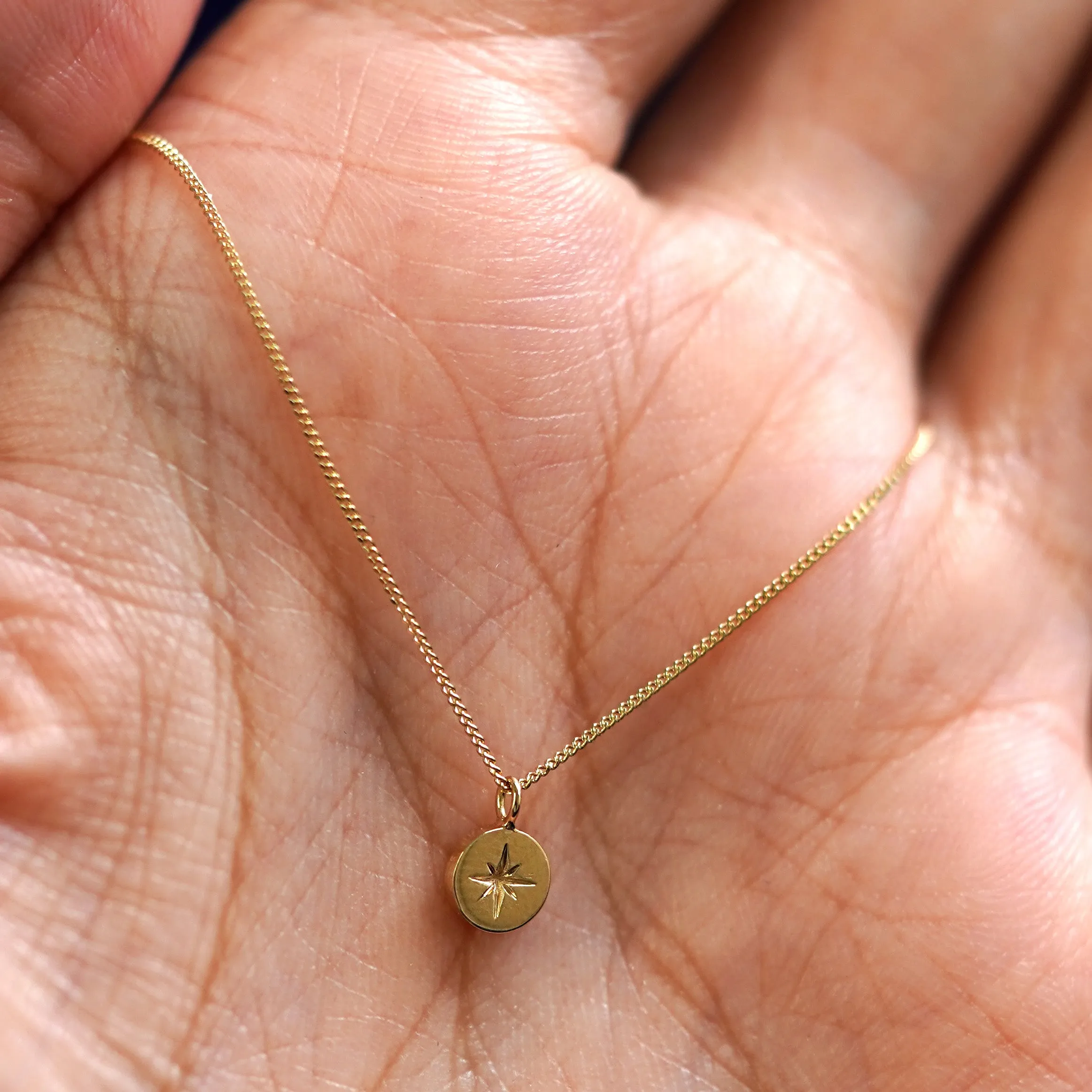 Star Disk Necklace