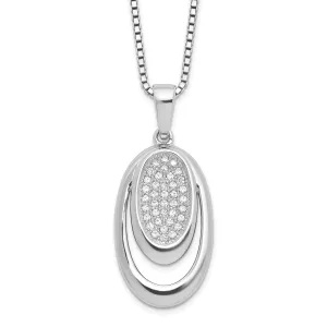 Sterling Silver Cubic Zirconia Necklace