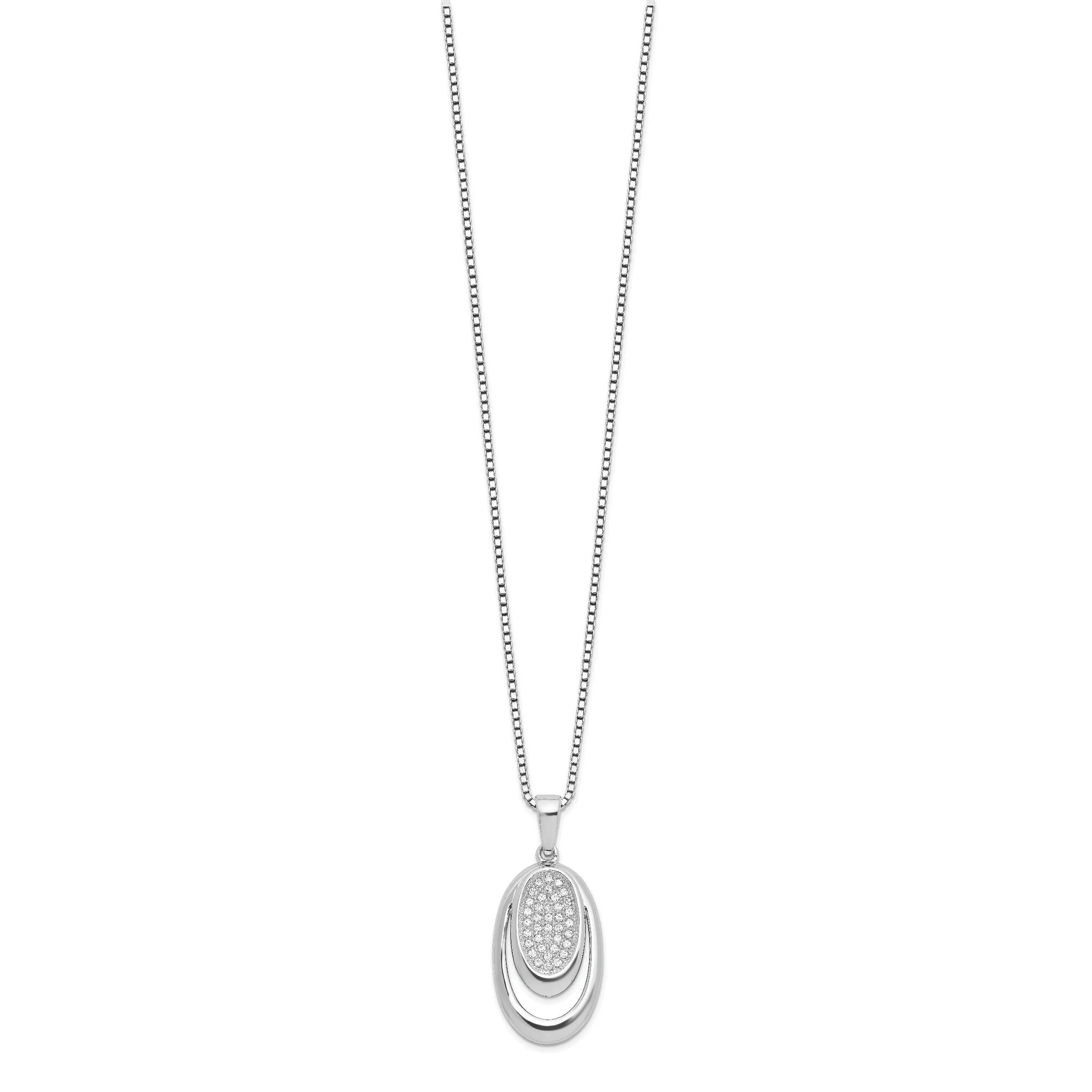 Sterling Silver Cubic Zirconia Necklace