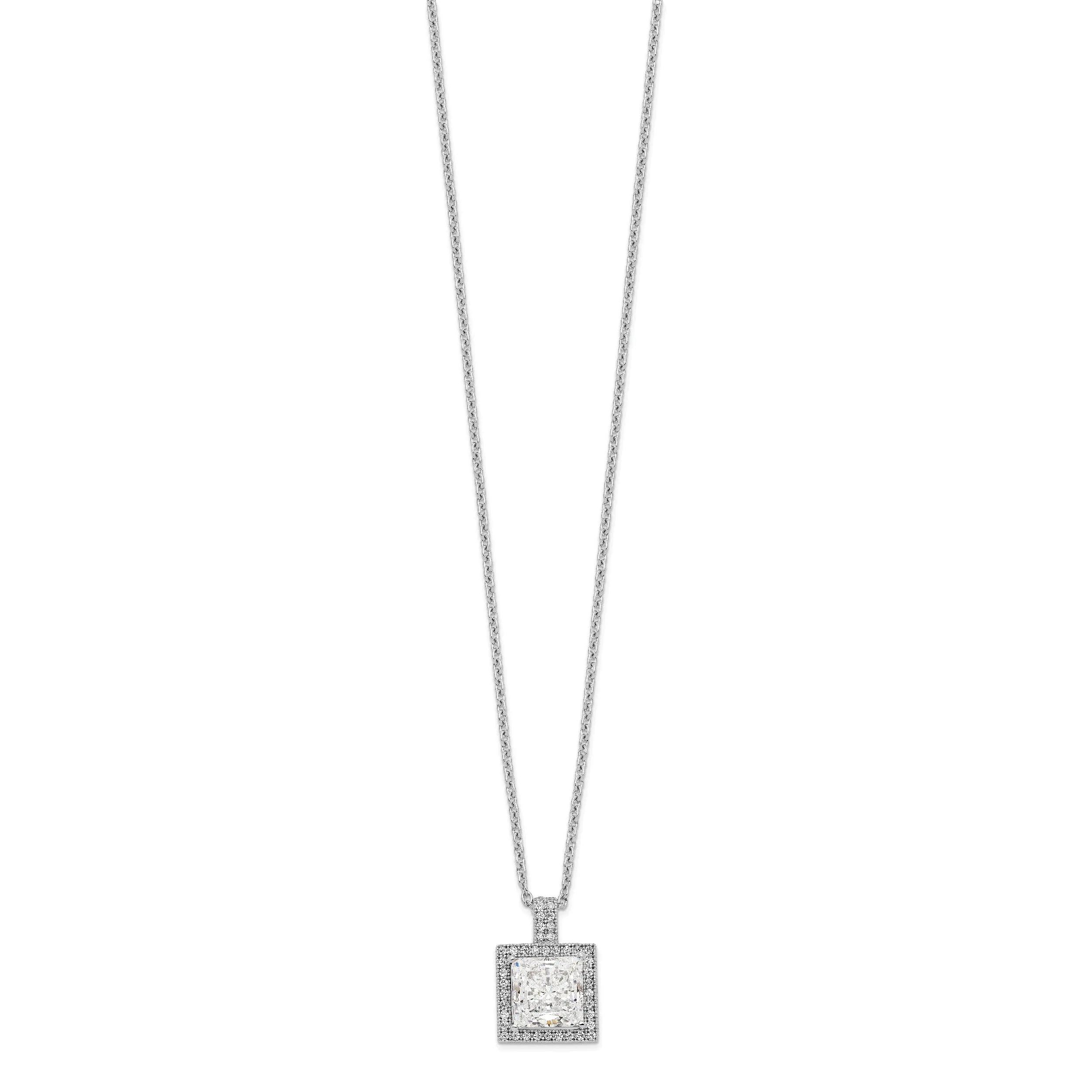 Sterling Silver Cubic Zirconia Necklace
