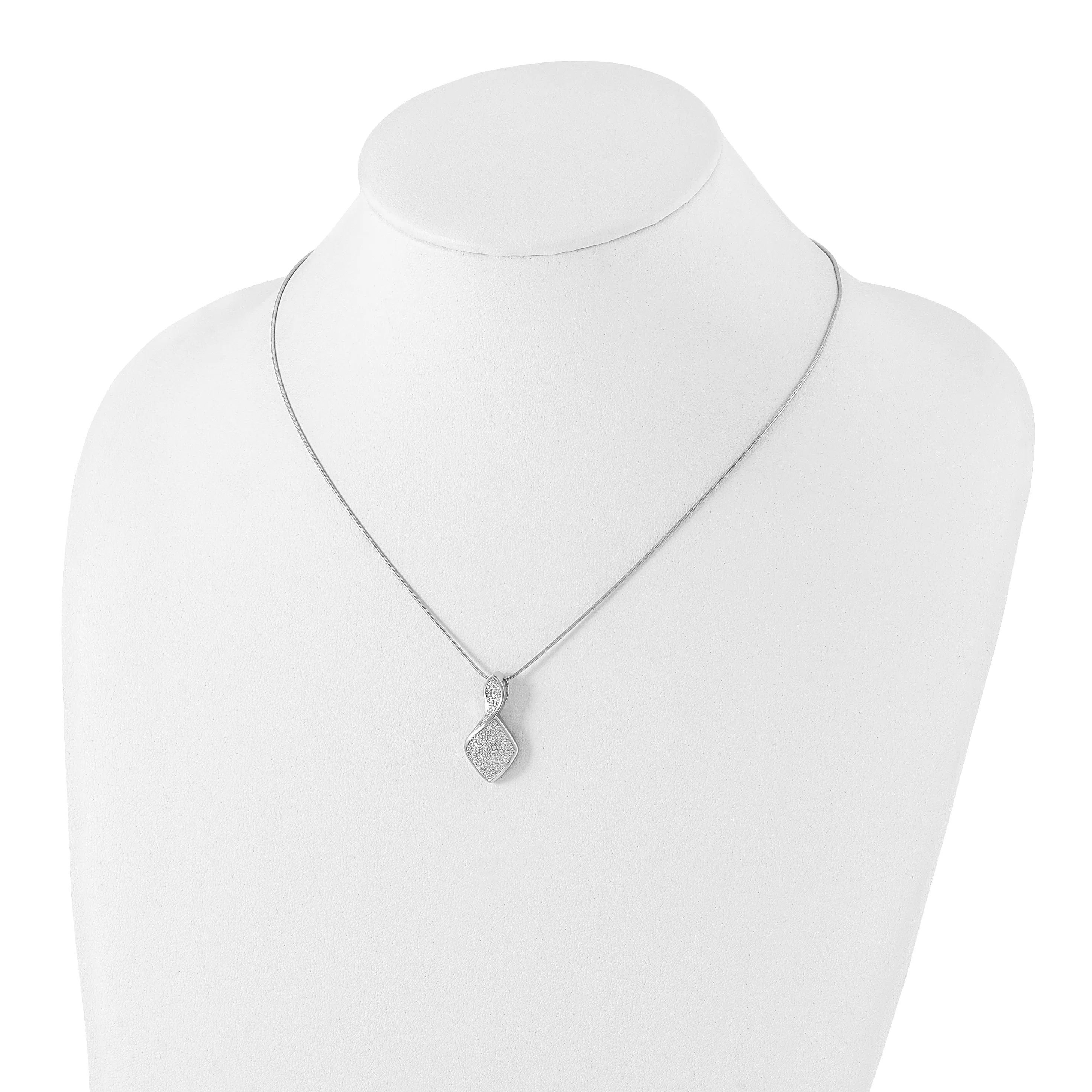Sterling Silver Cubic Zirconia Necklace