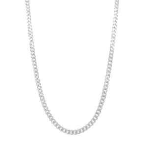 Sterling Silver Curb Necklace 55cm