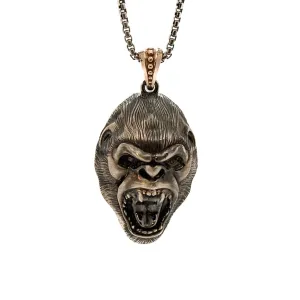 Sterling Silver Gorilla Chain Necklace