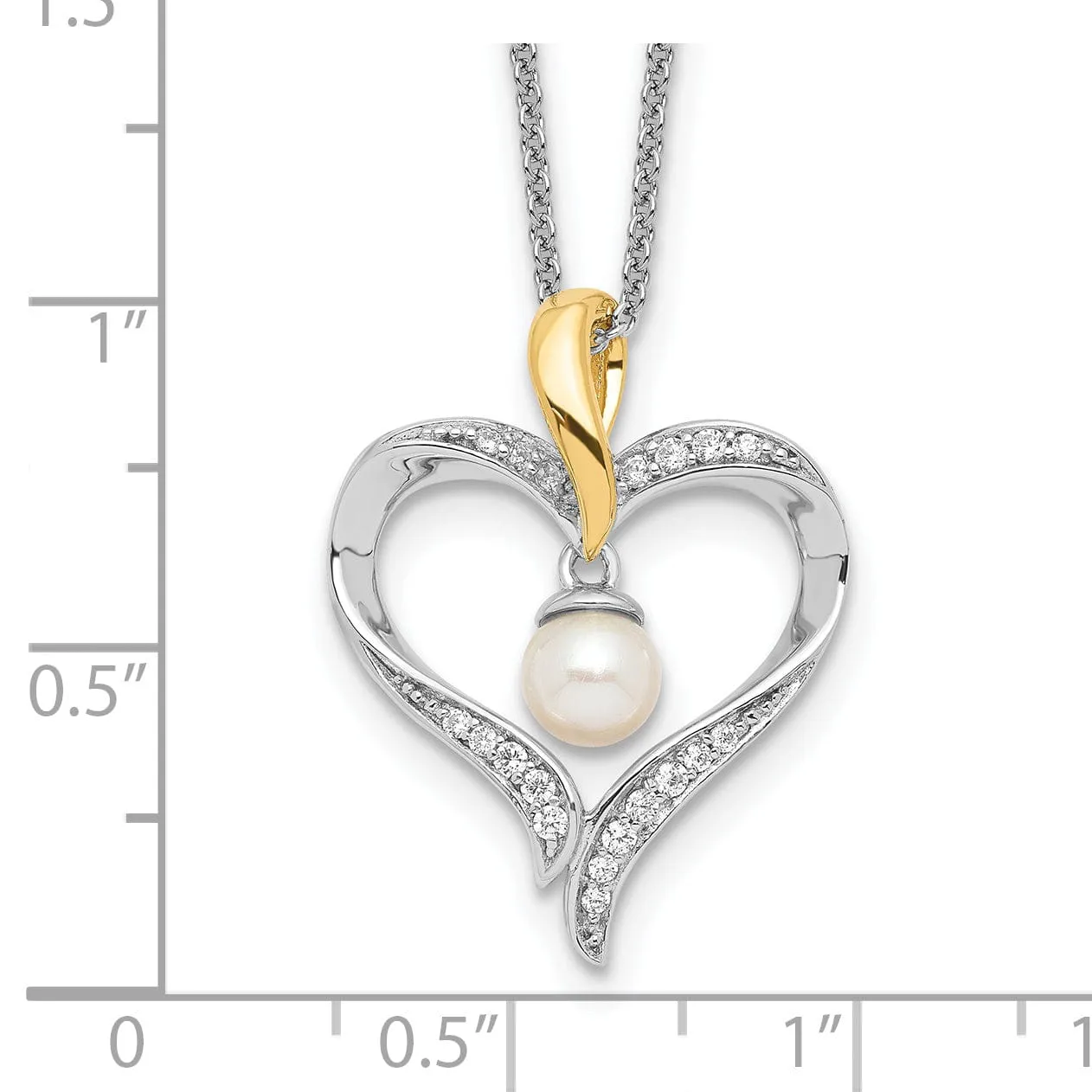 Sterling Silver Heart Soul Necklace
