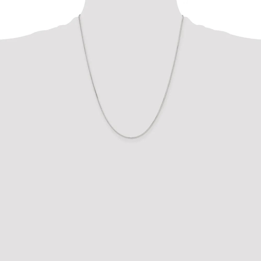Sterling Silver Polished .90mm Octagonal Snake Chain