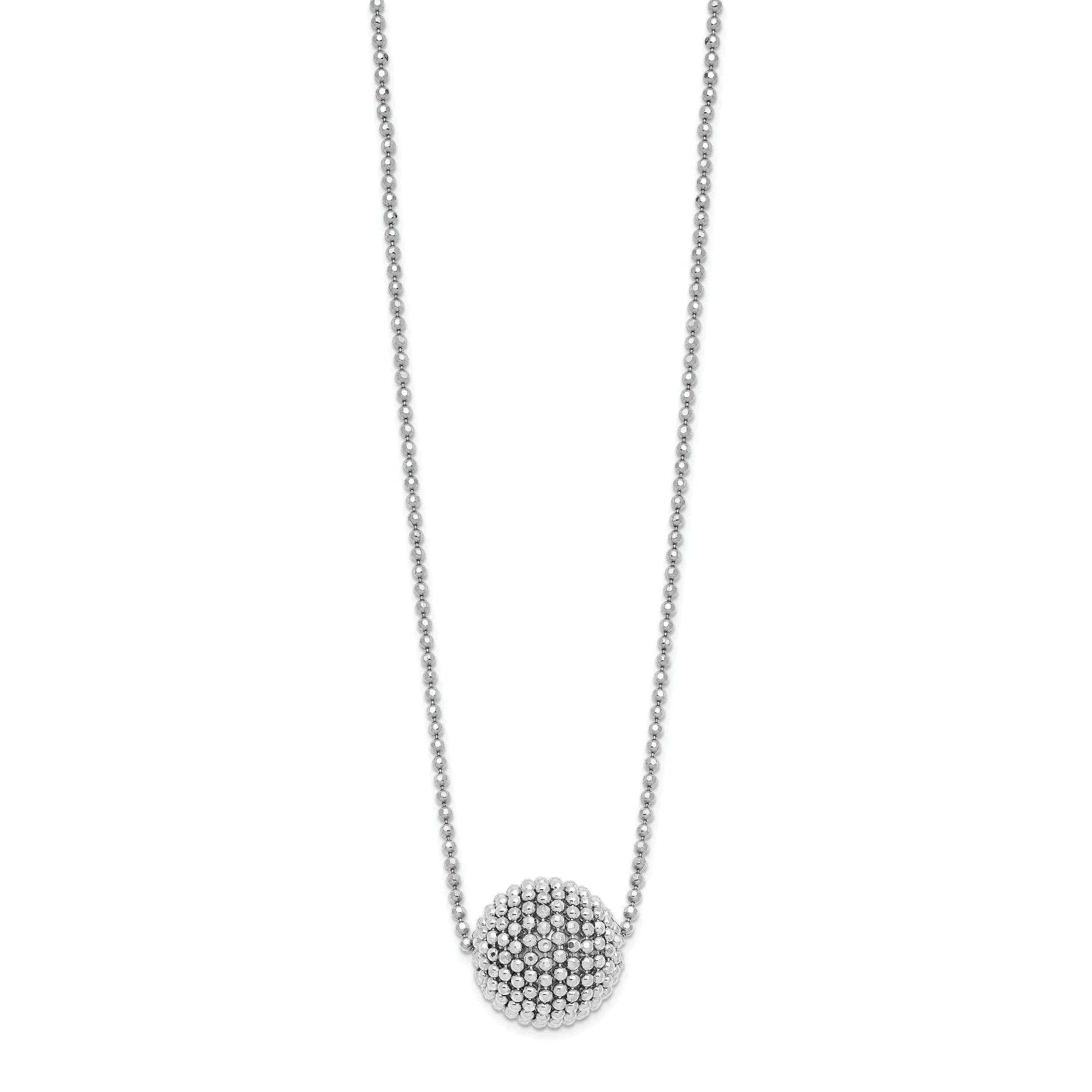 Sterling Silver Polished D.C Necklace
