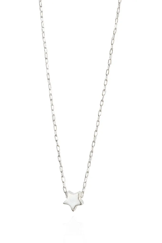 Sterling Silver Star Charm Necklace