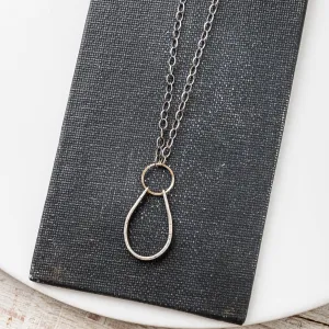Sterling Silver, Yellow Bronze Arch Necklace